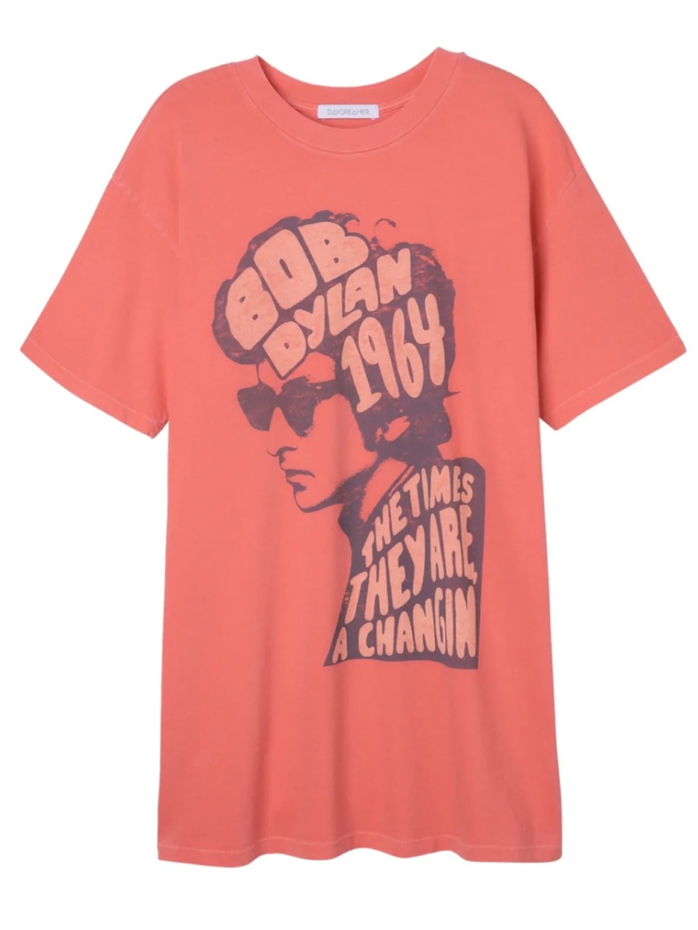 DAYDREAMER x Free People Wildflower Bob Dylan 1964 T-Shirt Dress - Medium